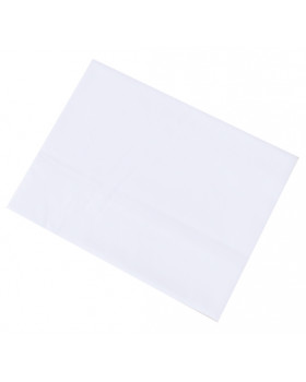 Lenjerie pernă IDEAL - Monocolor alb - închidere cu nasturi