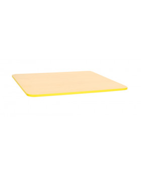Blat masă  25 mm, ARȚAR - pătrat 60x60 cm - galben
