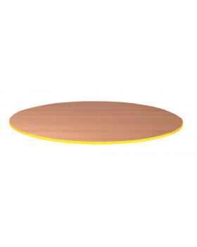 Blat masă 25 mm, FAG - cerc 85 cm - galben