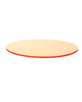 Blat masă 25 mm, ARȚAR - cerc 85 cm - roșu
