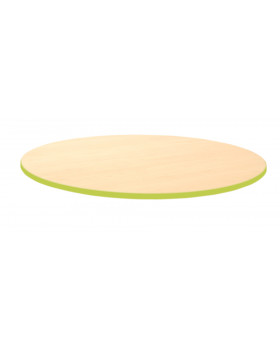 Blat masă 25 mm, ARȚAR - cerc 85 cm - verde
