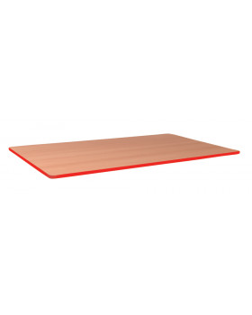 Blat masă 25 mm, FAG - dreptunghi 115x60 cm - roșu