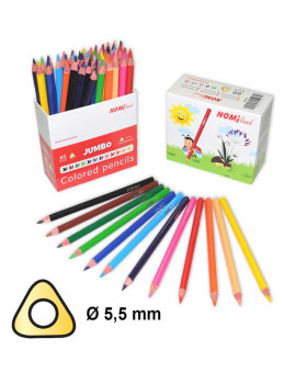 Creioane colorate Nomiland JUMBO, 60 buc