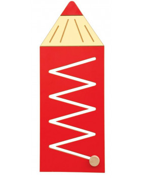 Panou decorativ - Creion colorat - roșu