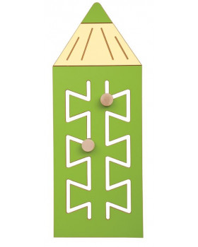 Panou decorativ - Creion colorat - verde