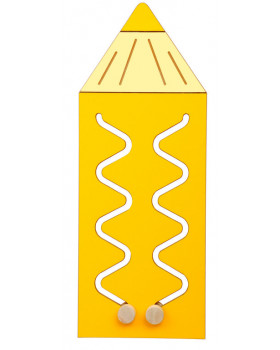 Panou decorativ - Creion colorat - galben