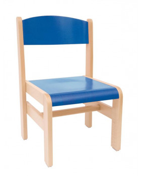 Scaun din lemn Extra-26-albastru
