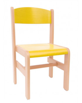 Scaun din lemn Extra-31-galben