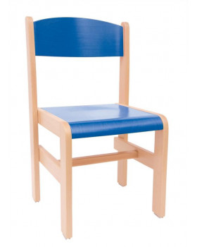 Scaun din lemn Extra-35-albastru
