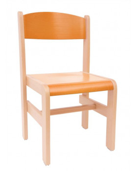 Scaun din lemn Extra-35-portocaliu