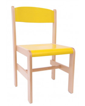 Scaun din lemn Extra-38-galben