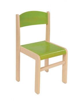 Scaun din lemn Arțar-35-verde