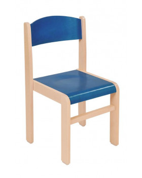 Scaun din lemn Arțar-38-albastru