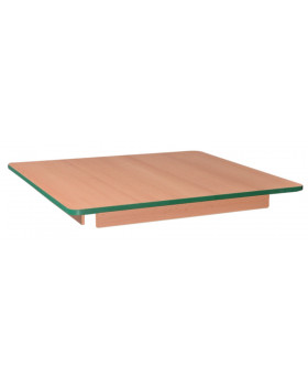Blat masă 18 mm, FAG – pătrat 80x80 cm, cant verde