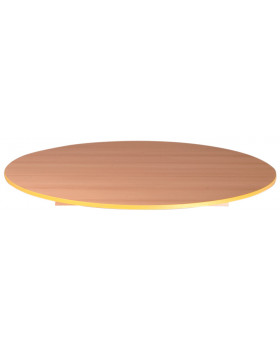 Blat masă 18 mm, FAG – cerc 90 cm, cant galben