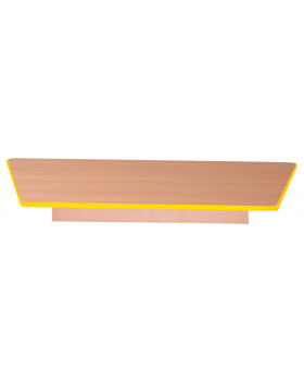 Blat masă 18 mm, FAG – trapez, cant galben