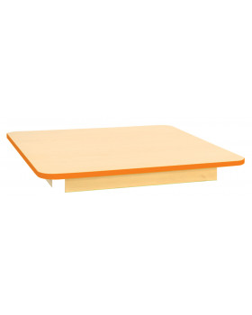 Blat masă 18 mm, Arțar - pătrat 80x80 cm, portocaliu