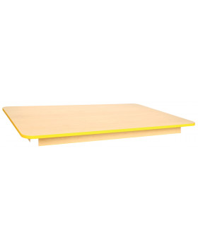 Blat masă 18 mm, Arțar - dreptunghi 125x80 cm, galben