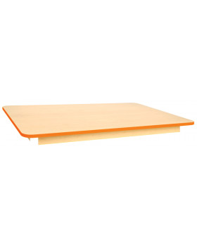 Blat masă 18 mm, Arțar - dreptunghi 125x80 cm, portocaliu