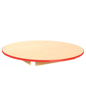 Blat masă 18 mm, Arțar - cerc 125 cm, roșu