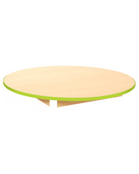 Blat masă 18 mm, Arțar - cerc 125 cm, verde