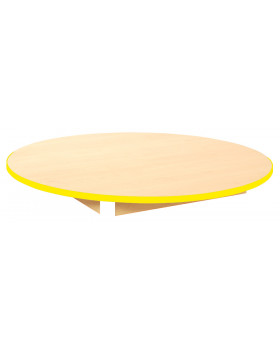 Blat masă 18 mm, Arțar - cerc 125 cm, galben