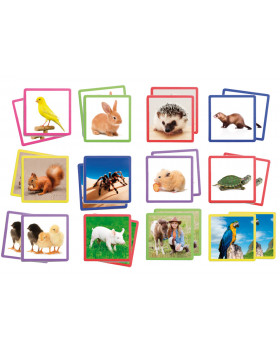 Maxi joc de memorie cu imagini - Animale de companie