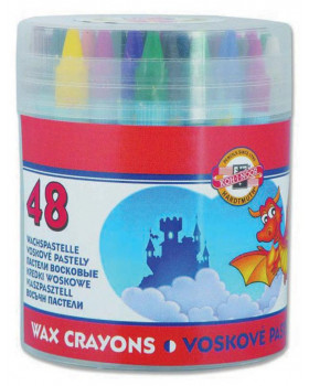 Creioane cerate rotunde - 48 culori
