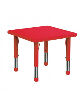 Blat masă din plastic - Pătrat - roșu