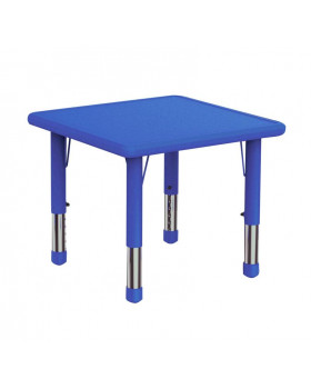 Blat masă din plastic - Pătrat - albastru