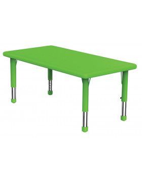 Blat masă din plastic - Dreptunghi - verde