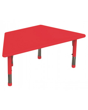 Blat masă din plastic - Trapez - roșu