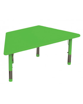 Blat masă din plastic - Trapez - verde
