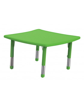 Blat masă din plastic - Pătrat imperfect - verde