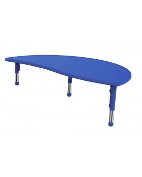 Blat masă din plastic - Cerc imperfect - albastru
