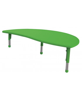 Blat masă din plastic - Cerc imperfect - verde