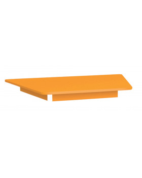 Blat colorat 18 mm - trapez - portocaliu