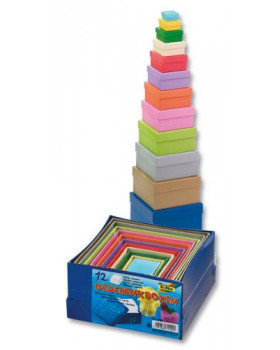Cutiuțe colorate - formă pătrată de 12 dimensiuni