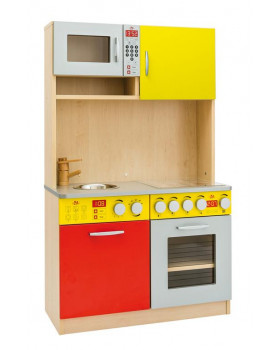 Bucătărie elegantă DUO - Roșie-galbenă