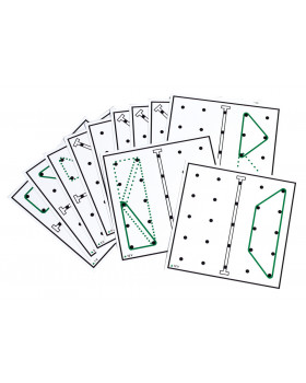 Cartonașe pentru tabla geometrică-Set 3