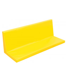 Pernuță cu spătar pentru dulapul KS31 - cu spătar lat - galben