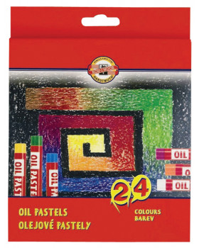 Creioane colorate pe bază de ulei, 24 buc.