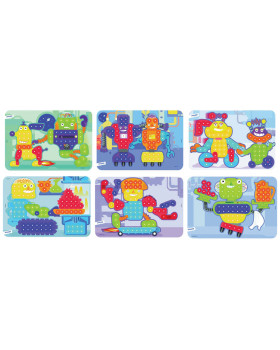 Mozaic - Carduri cu model - Roboți