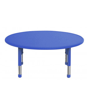 Blat masă din plastic - Cerc - albastru