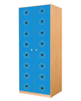 Uși 6 - MDF - flori - albastru