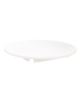 Blat masă 18 mm, ALB - cerc 90 cm, cant alb