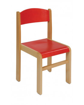 Scaun din lemn FAG - 26 -roșu