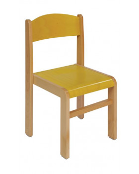 Scaun din lemn FAG-26-galben
