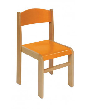 Scaun din lemn FAG-26-portocaliu