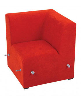 Canapea pentru colț-roșu